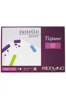 Fabriano TIZIANO pasztell tömb 23*30,5cm 24lap fehér 160g 