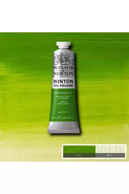 Winsor&Newton Króm Élénk Zöld, Olajfesték 37 ml, 145