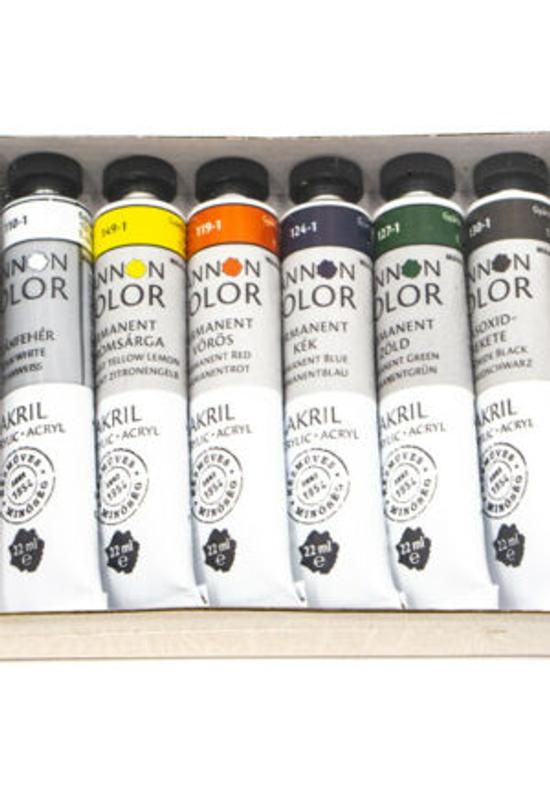 PANNONCOLOR - 22ML - AKRILFESTÉK KADMIUM KÖZÉPVÖRÖS