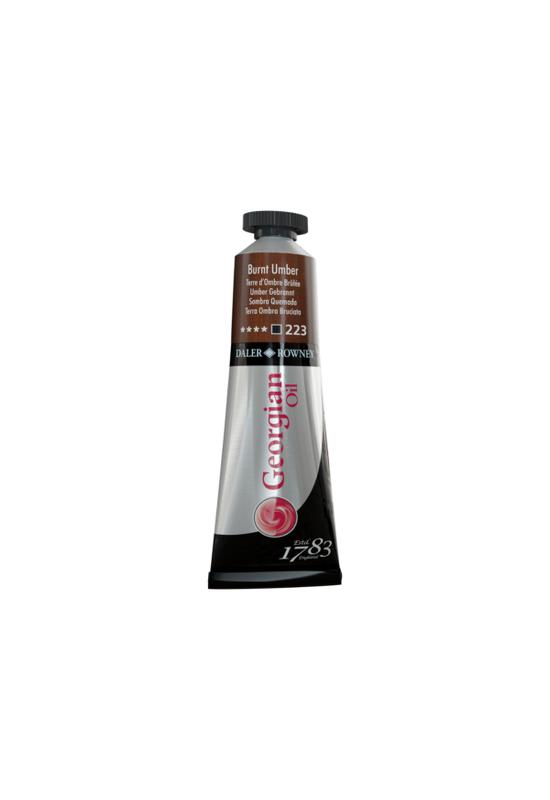Daler-Rowney GEORGIAN OIL COLOUR olajfesték 223 égetett umbra 38ml