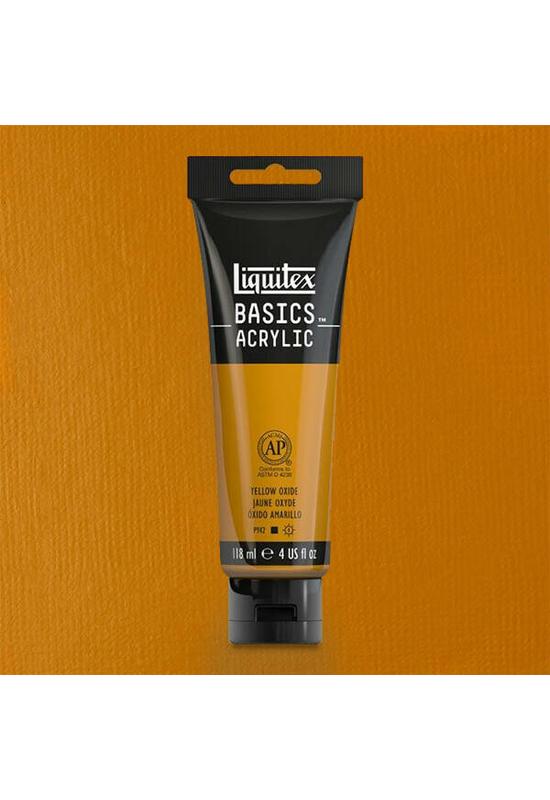 LIQUITEX BASICS AKRILFESTÉK, 118 ML - 416, YELLOW OXIDE