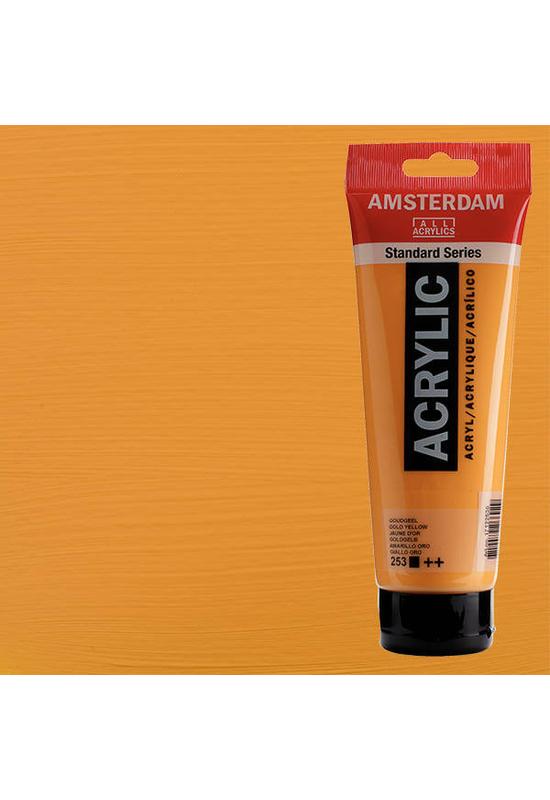 TALENS AMSTERDAM AKRILFESTÉK, 250 ML - 253, GOLD YELLOW