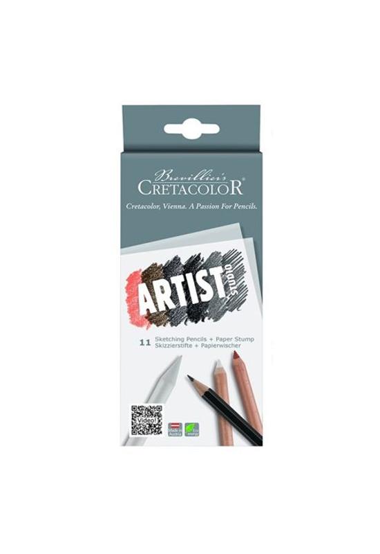 CRETACOLOR ARTIST STUDIO VÁZLATCERUZA KÉSZLET - 11 DB