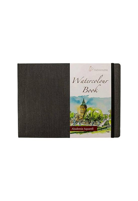 HAHNEMÜHLE WATERCOLOUR BOOK AKVARELL FÜZET, 200 G, 30 LAP - A4, FEKVŐ