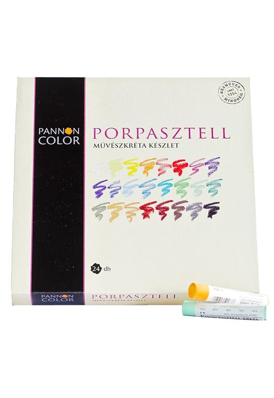 Pannoncolor porpasztell kréta készlet - 24 db-os- feles méret