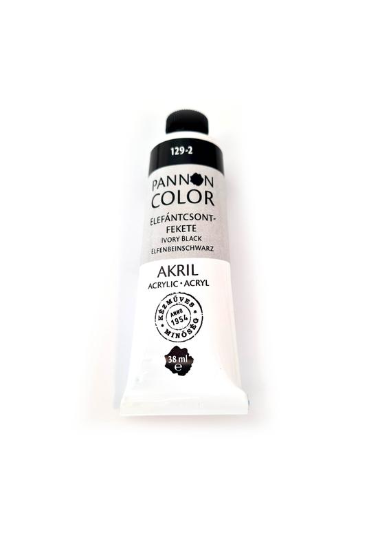 Pannoncolor - 38ml - Akrilfesték Elefántcsont Fekete
