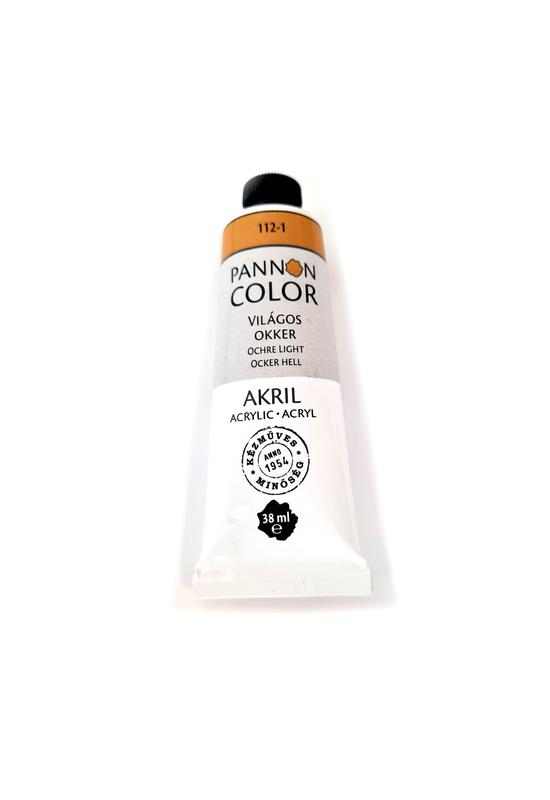Pannoncolor - 38ml - Akrilfesték Világos Okker