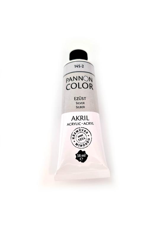 Pannoncolor - 38ml - Akrilfesték Ezüst