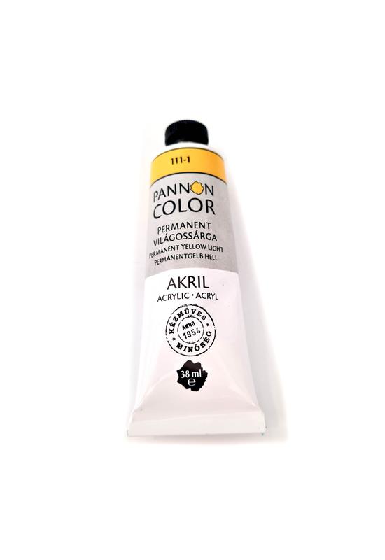 Pannoncolor - 38ml - Akrilfesték Kadmium Világossárga