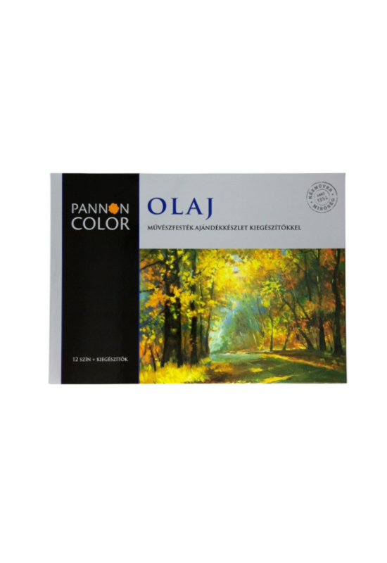 Pannoncolor olaj ajándék készlet 12 szín+6 kiegészítő