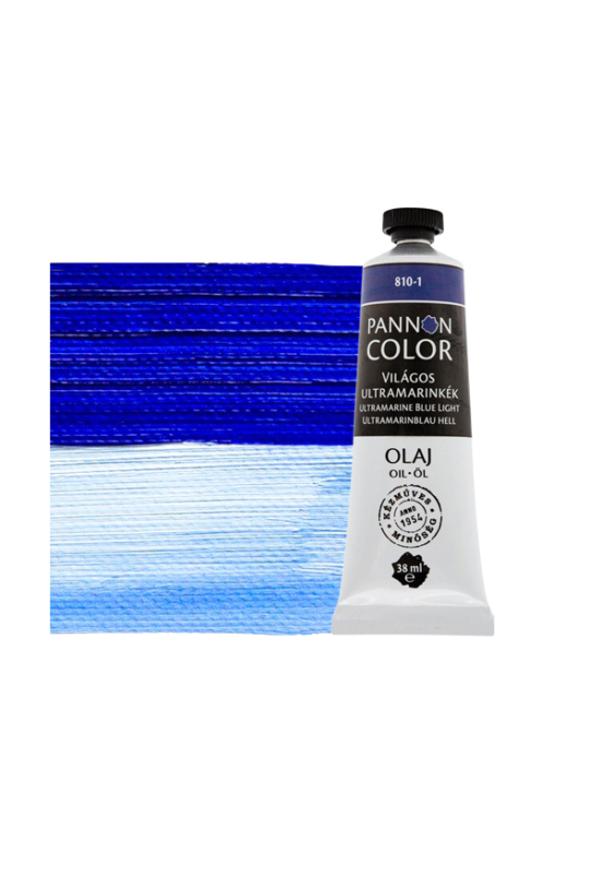 Pannoncolor olajfesték 810-1 világos ultramarinkék 38ml