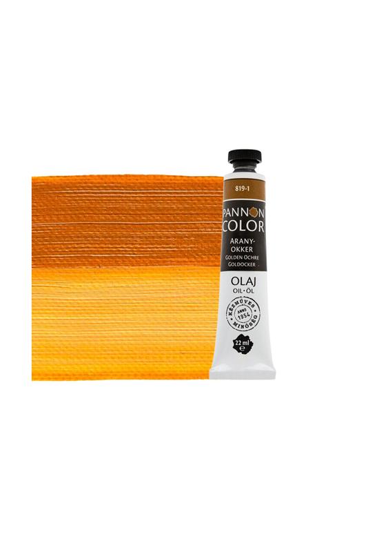 Pannoncolor olajfesték 819-1 aranyokker 22ml