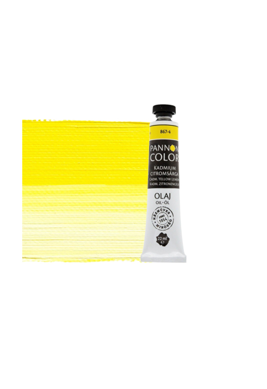 Pannoncolor olajfesték 867-4 kadmium citromsárga 22ml