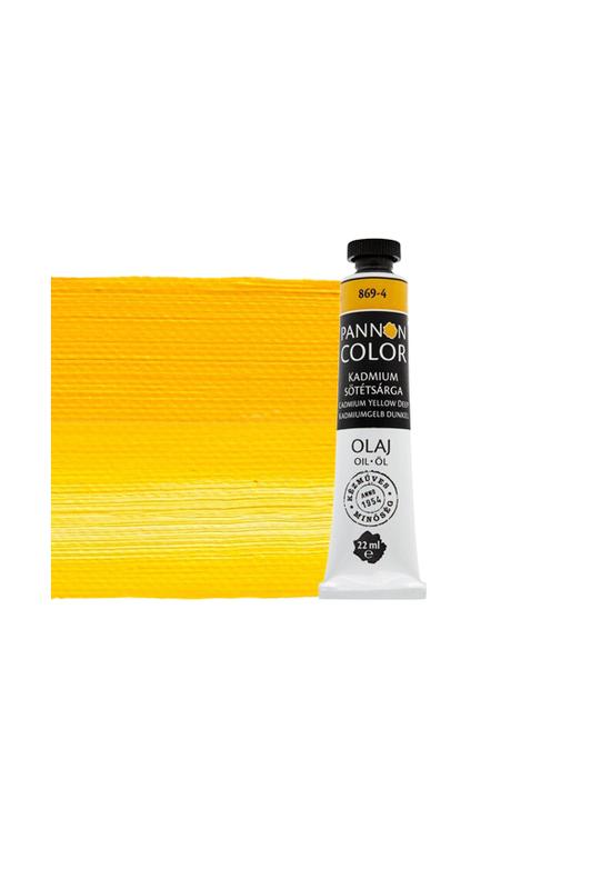 Pannoncolor olajfesték 869-4 kadmium sötétsárga 22ml