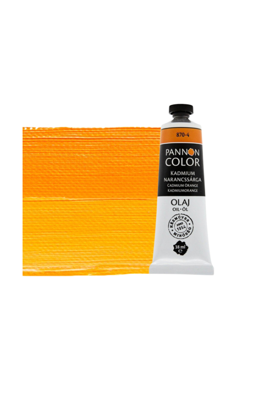 Pannoncolor olajfesték 870-4 kadmium narancssárga 38ml
