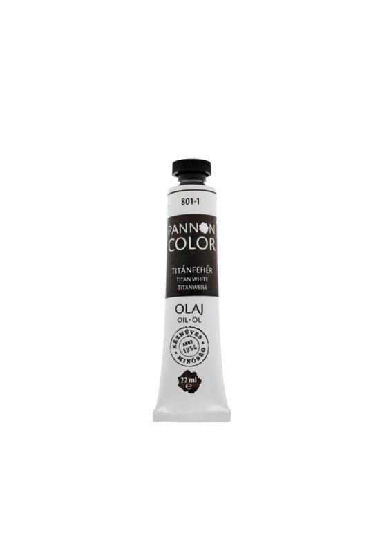 Pannoncolor olajfesték 801-1 titánfehér 22ml