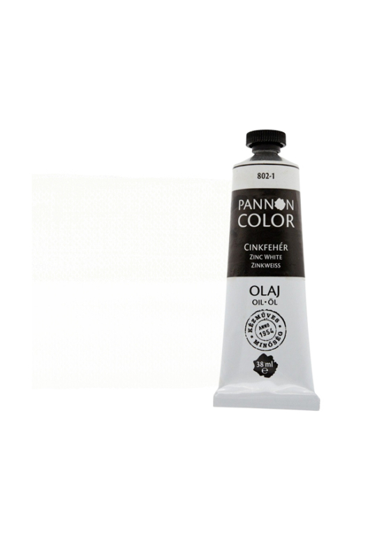 Pannoncolor olajfesték 802-1 cinkfehér 38ml