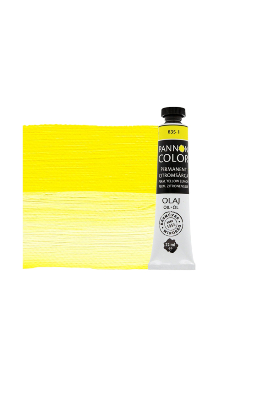 Pannoncolor olajfesték 835-1 permanent citromsárga 22ml