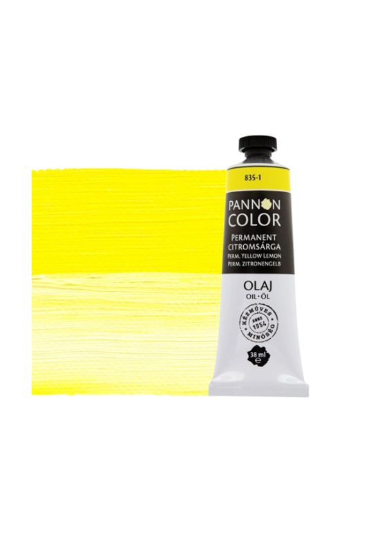 Pannoncolor olajfesték 835-1 permanent citromsárga 38ml