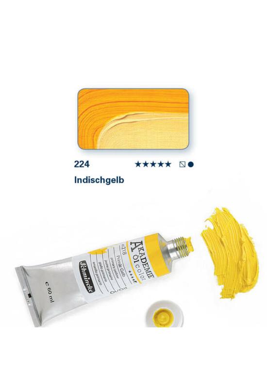 SCHMINCKE AKADEMIE OLAJFESTÉK, 60 ML - 224, INDIAN YELLOW