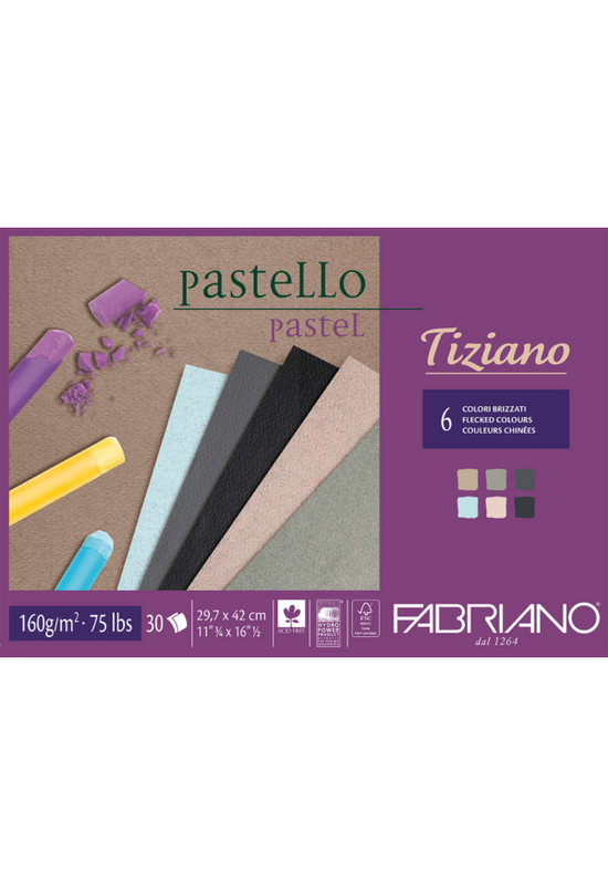 Fabriano TIZIANO pasztelltömb A3 30lap 160g szürkés árnyalatok