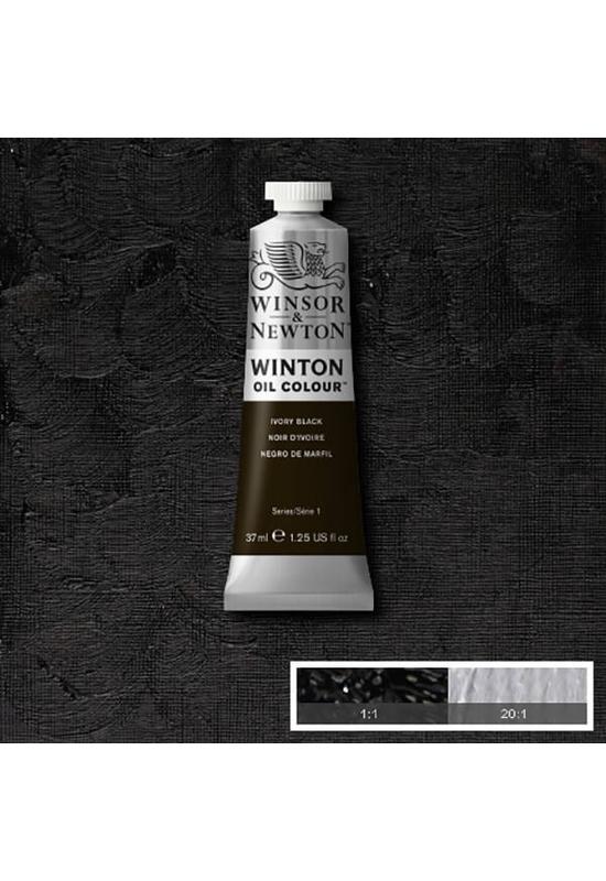 Winsor&Newton Elefántcsont Fekete, Olajfesték 37 ml, 331